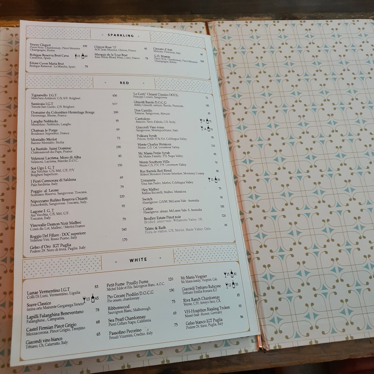 Menu Gardener Adria-3